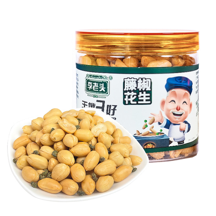 李老头藤椒花生米308g*1罐 308 克