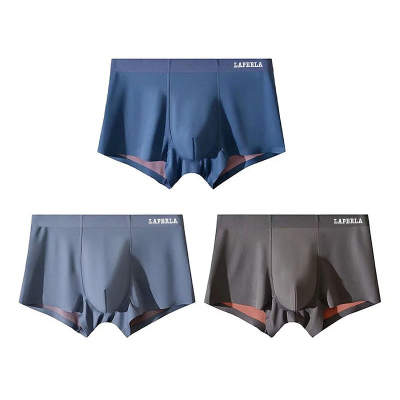 Men Seamless Boxer Briefs 3 Pack Underwear 1 each