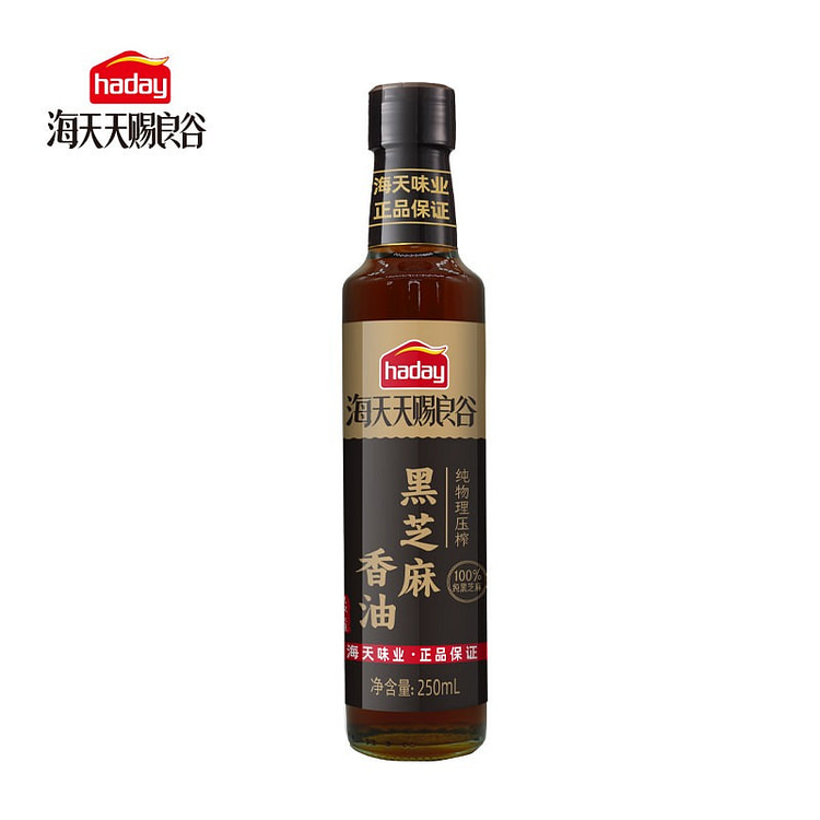 海天天赐良谷黑芝麻香油250ml 250 毫升