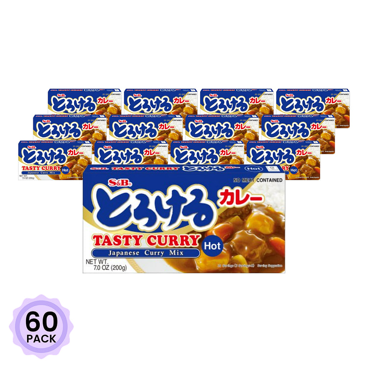S&B 日式美味咖喱块(辣味) 7 盎司*60 包