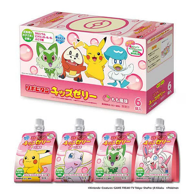 Lipovitan Kids Jelly Peach 125g*6 Taisho 1 each