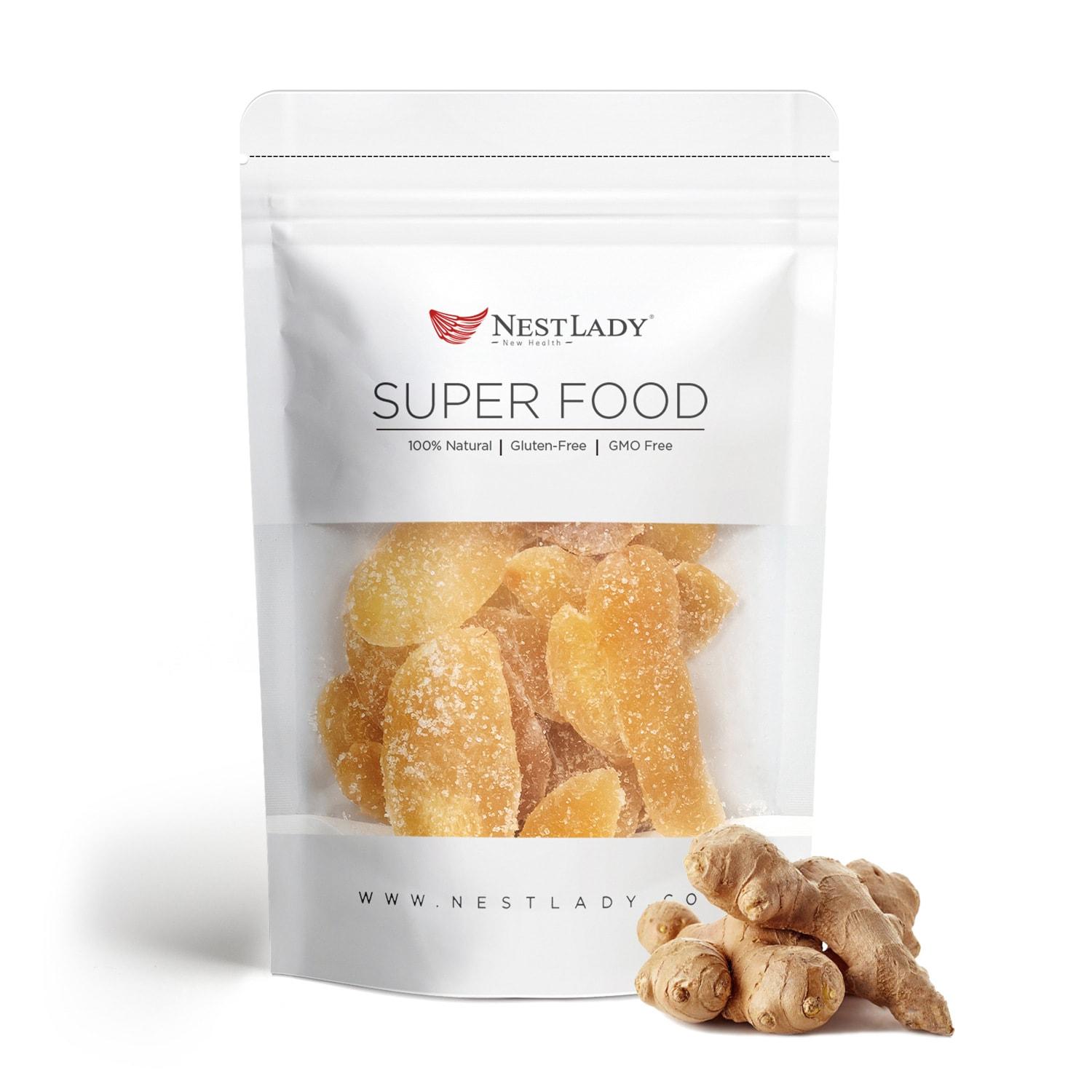 NESTLADY Low Sugar Crystallized Ginger Candy 100g 1 อัน