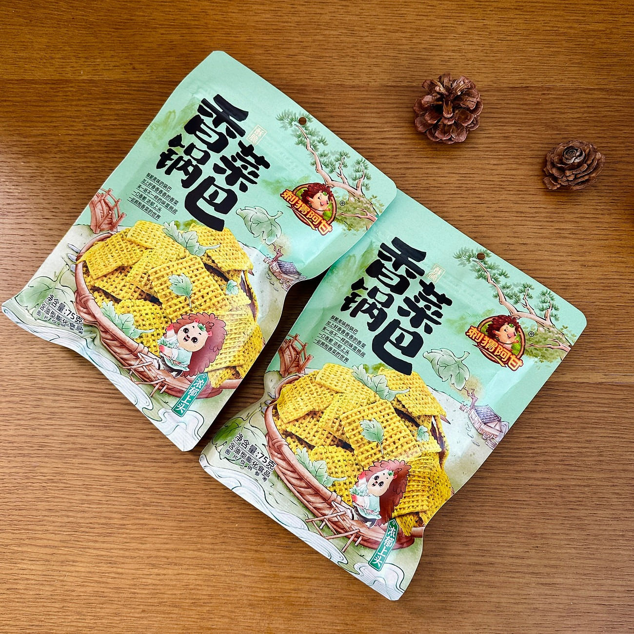 Hedgehog Agan Cilantro Crispy Rice 75g*2 packs 150 g