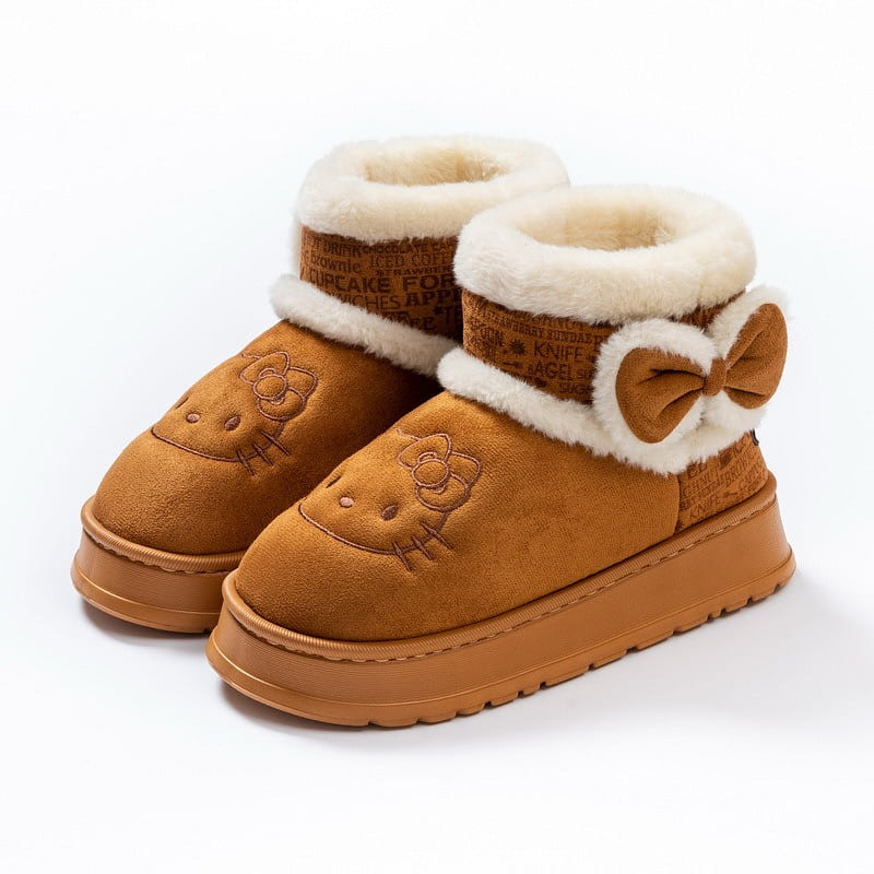 Warm Parent-child Snow Boots-Hello Kitty 38-39Size 1 each