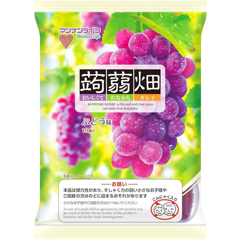 蒟蒻畑 ぶどう味 25g×10個入 - Weee!