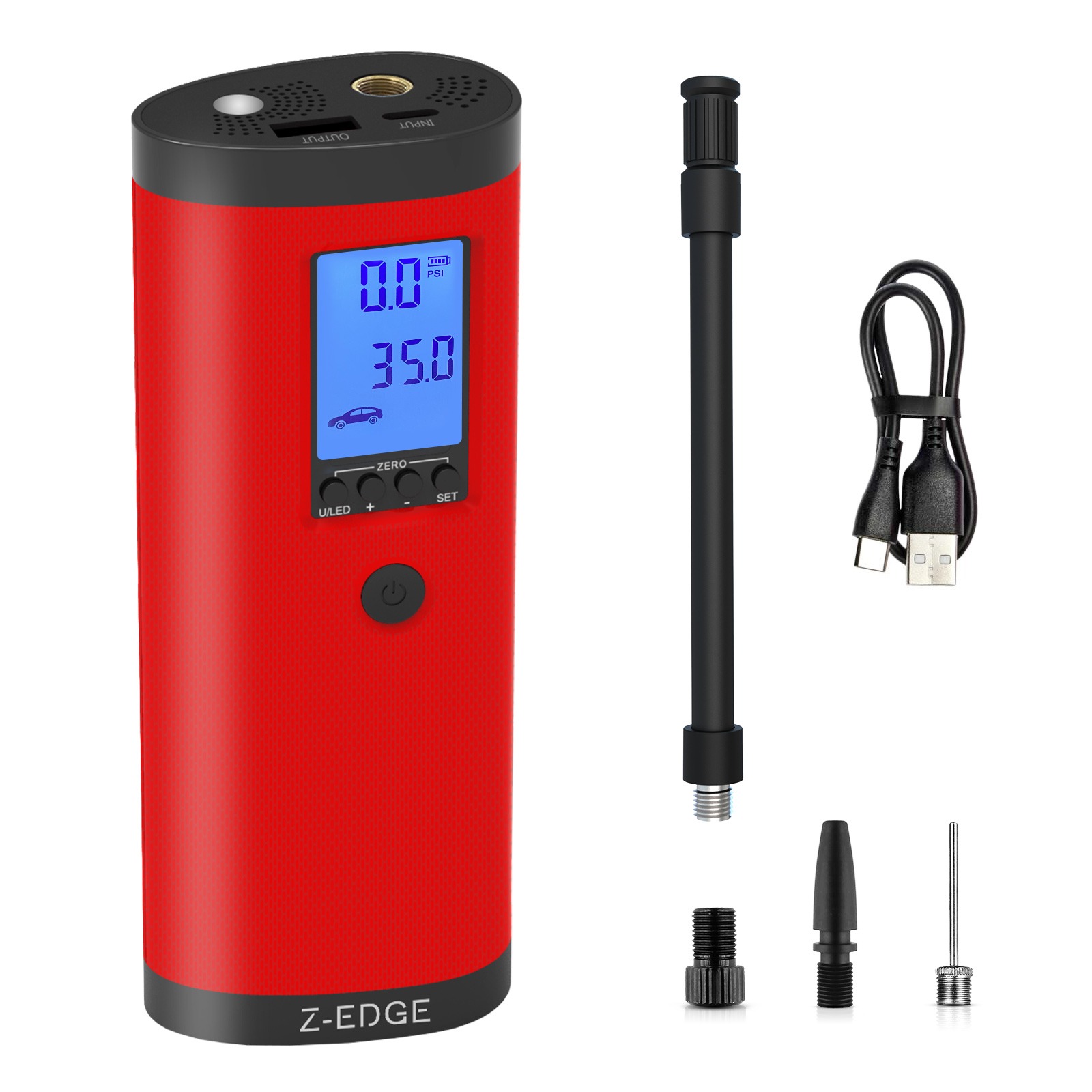 Z-EDGE ZAI03 Power Bank&150PSI Air Inflator 1 개