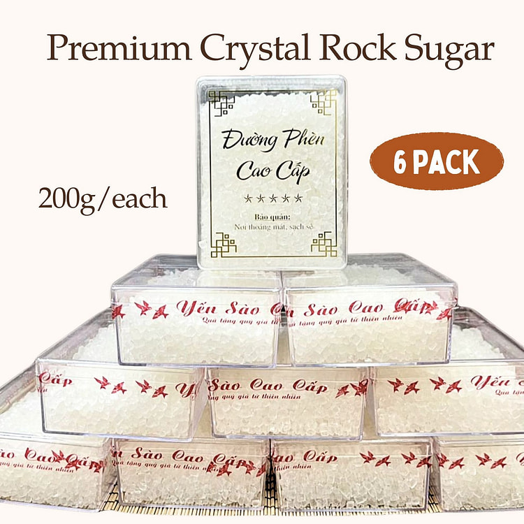 Premium Crystal Rock Sugar 6 boxes 1 each