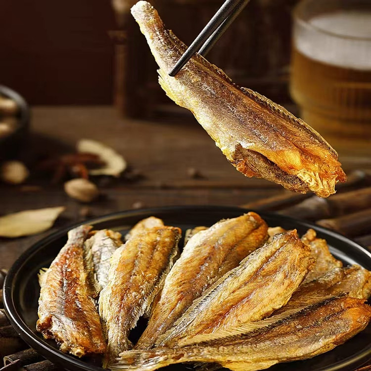 [舟山特产]香酥小黄鱼 黄花鱼即食干货鱼干仔海味零食 原味75g*1袋