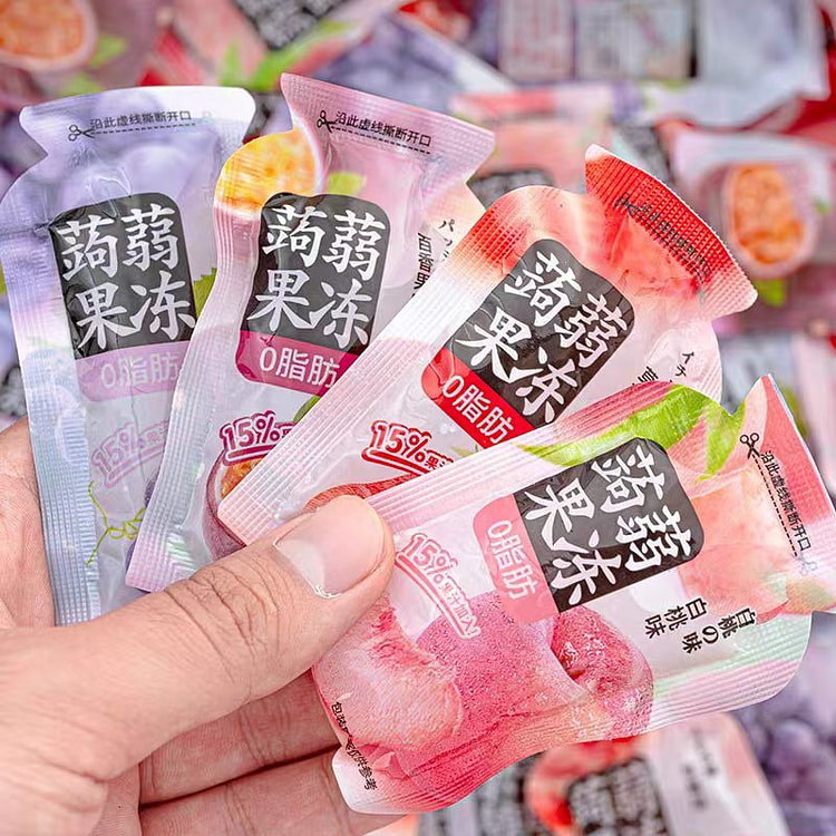蒟蒻果冻0脂健康零食果汁果冻200g/袋 混合味