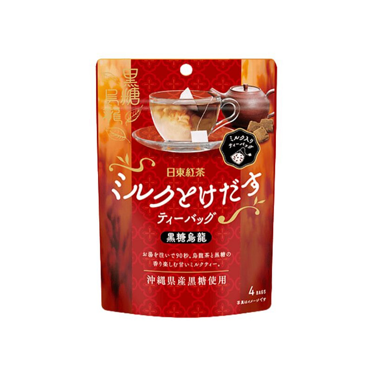 日东红茶 冲绳黑糖使用 黑糖乌龙奶茶 茶包 38g