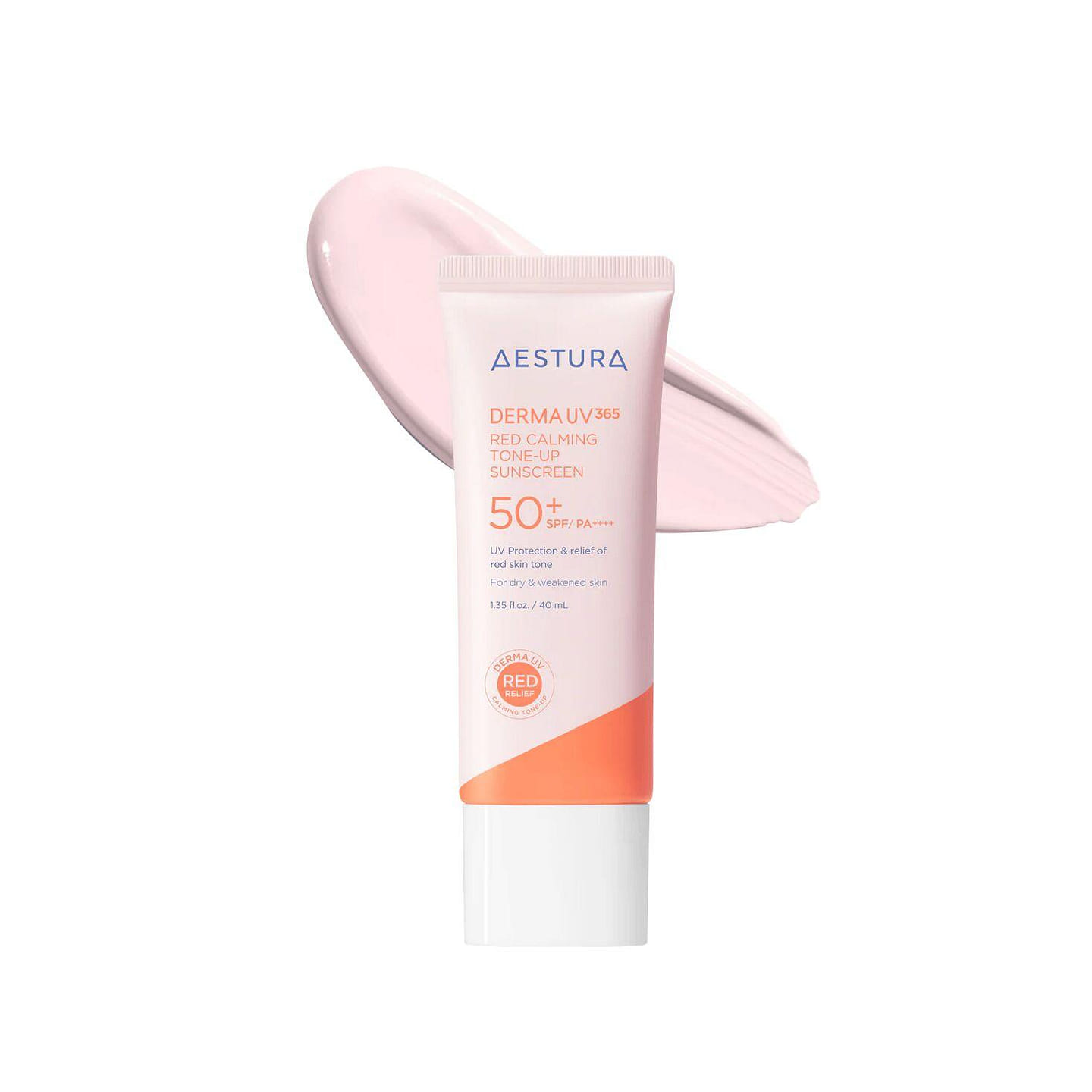 Aestura Red Calming Tone-Up Sunscreen SPF 50+ 40ml 1 each