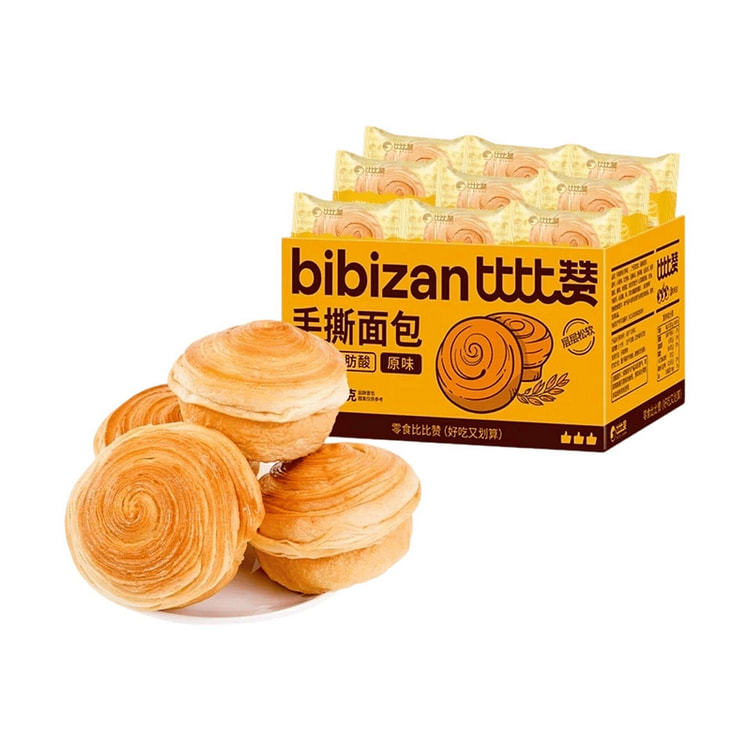 比比赞手撕面包早餐整箱健康零食小吃 5包 250 克