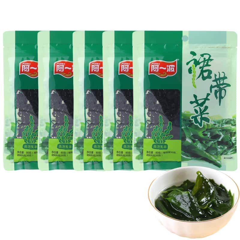 wakame dry goods 80g*5 bags 400 g
