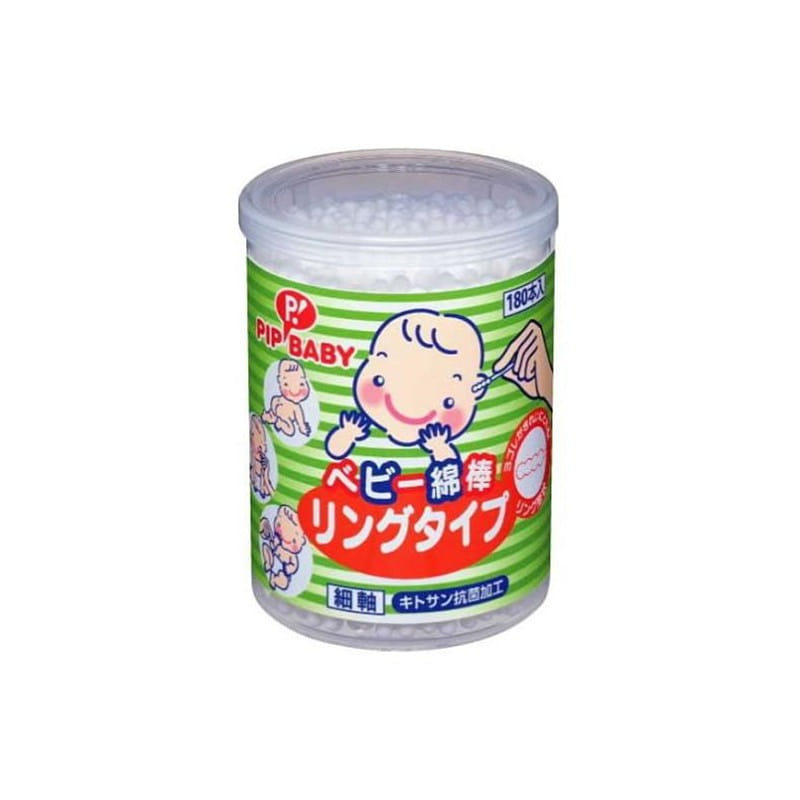 PIPBaby 宝宝专用棉棒 波浪型 180根装 1 份