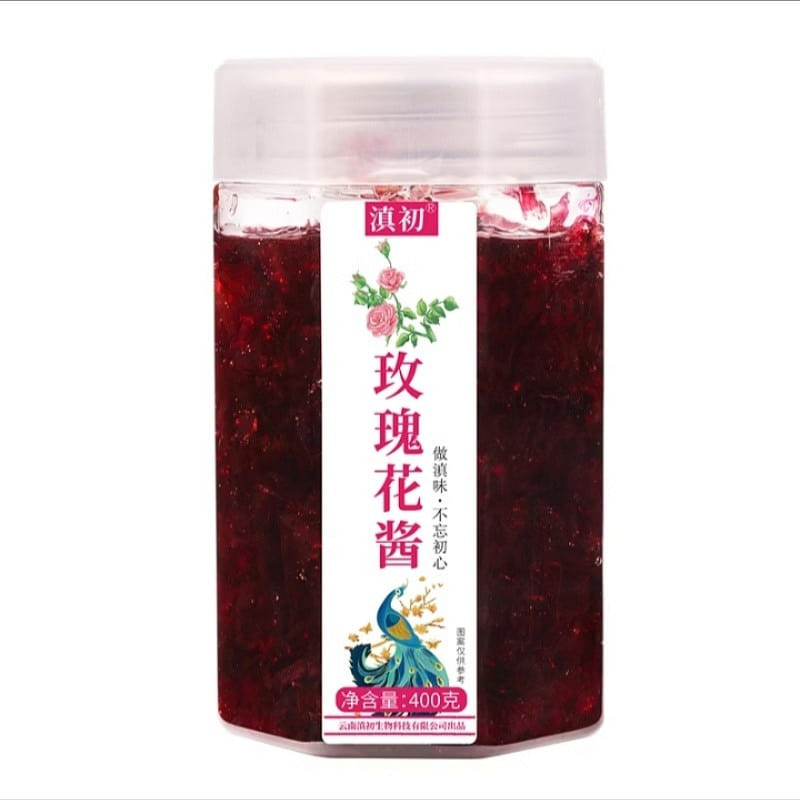 Rose sauce edible rose sauce, milk tea, ice powder, baking, soaked water, rose sauce 400g*1 bottle 400 g