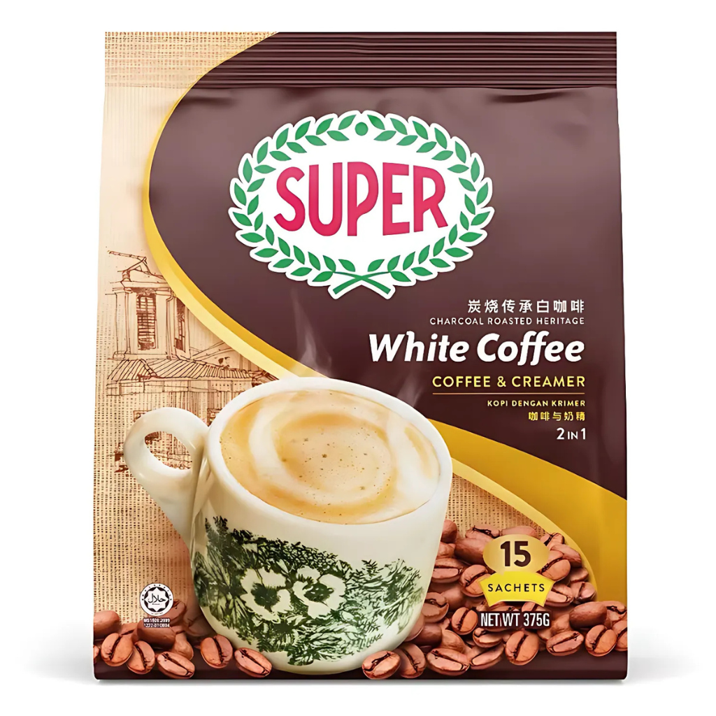 Super 2in1 Charcoal White Coffee 13.2oz 1 each