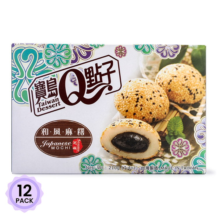 Royal Family 宝岛Q点子 和风麻薯 芝麻味 210 克*12 包