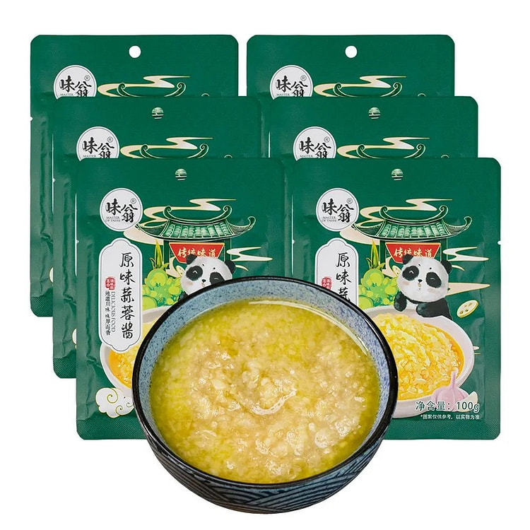 味翁蒜蓉酱烤生蚝专用原味蒜泥酱小龙虾调料家用 100 克