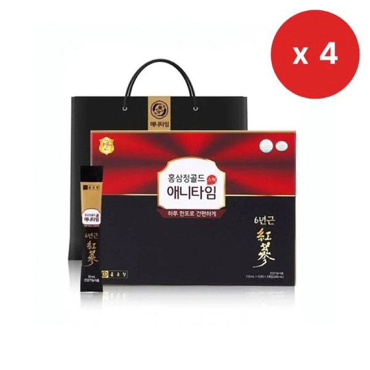 (Bundle) Red Ginseng Extract Anytime Gold Sticks 120 count