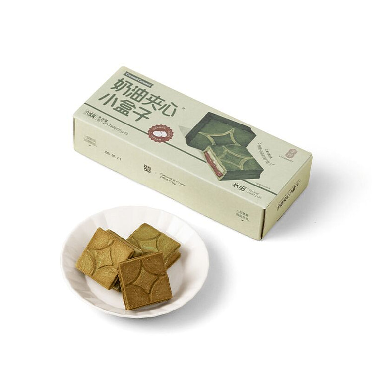 米惦抹茶奶油夹心小盒子150g夹心日式曲奇饼干 150 克