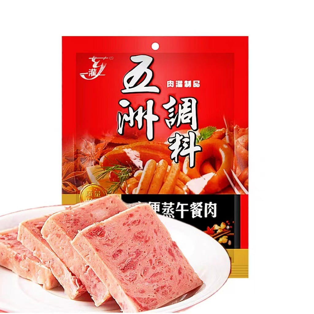 One pack of Xiang Wuzhou lunch meat seasoning, 205g * 1 bag, fried meatballs and meat patties, steamed meat with powder, homemade sausage and ham sausage 205 그램