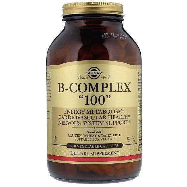 Solgar B-Complex "100" (250 Vegetable Capsules) 1 カウント