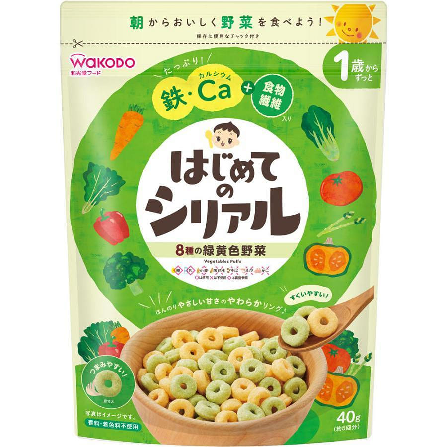 和光堂 のシリアル 8種の緑黄色野菜 40g 1 個