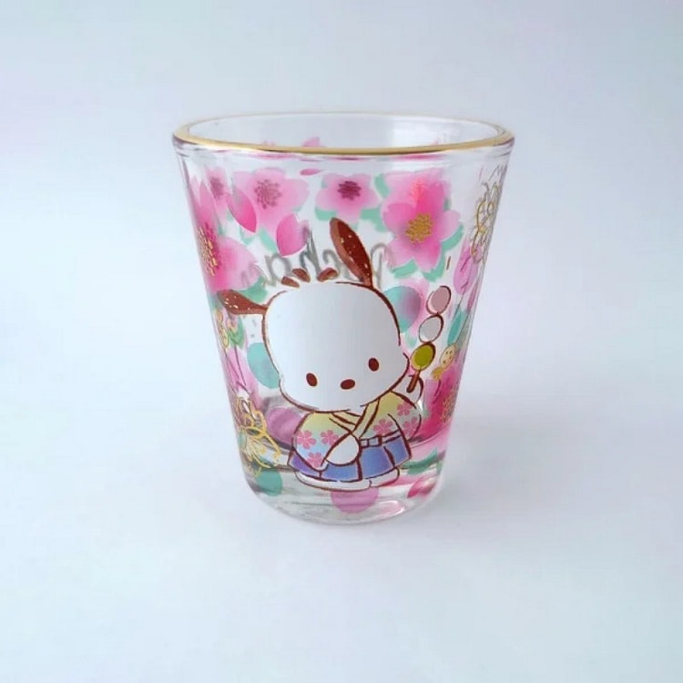 SANRIO三丽鸥 帕恰狗 樱花迷你玻璃杯