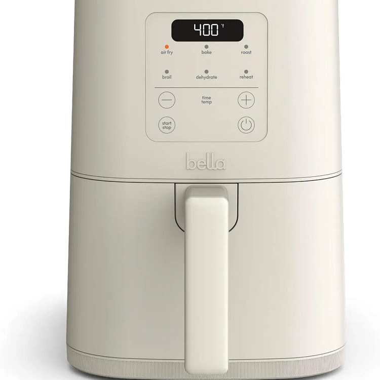 Bella Fits-Anywhere Slim 4Qt Air Fryer Oatmilk 1 pack