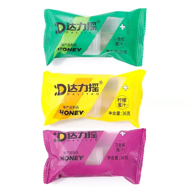 达力摇 即饮蜜汁瓶盖蜜头柠檬 百香果 小青柑各1支 103 克