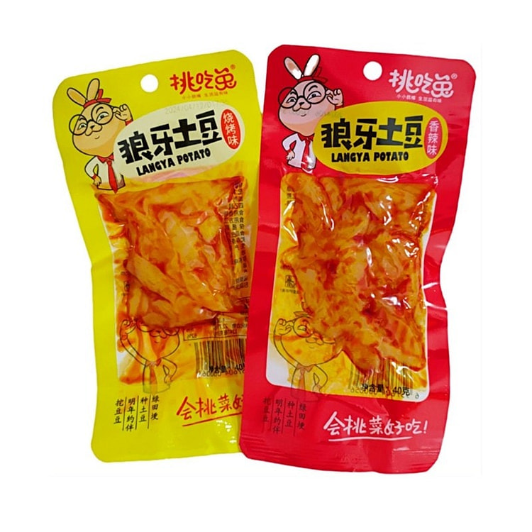 狼牙土豆土豆丝土豆条即食香辣解馋混合装 36 克*3 包