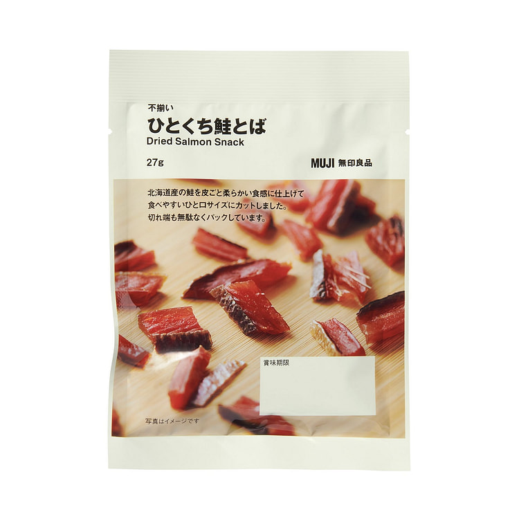 MUJI Irregular Dried Salmon Snack 27g 1 each