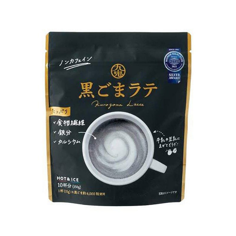 Jiuki Black Sesame Latte Caffeine Free 150g 1 each