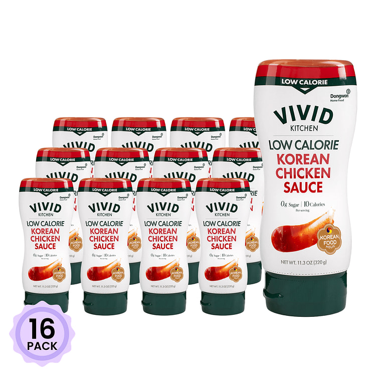 VIVID Kitchen Low-Calorie Korean Fried Chicken Sauce 11.3 oz*16 pack