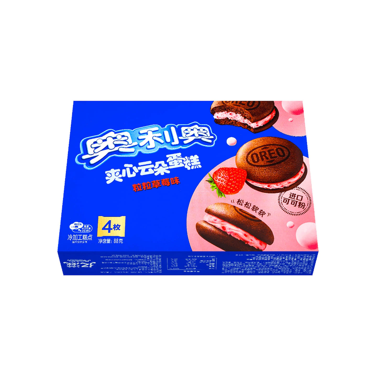 Oreo Cloud Cakes Strawberry (China) 88 克