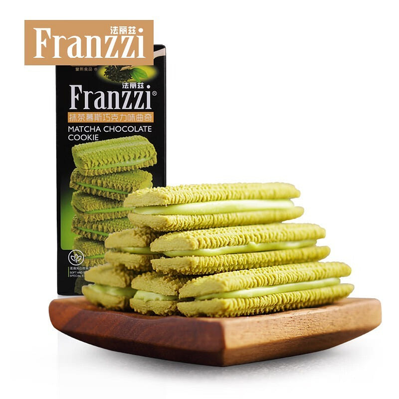 Fariz matcha mousse chocolate chip cookies snack 115g/box 1 each