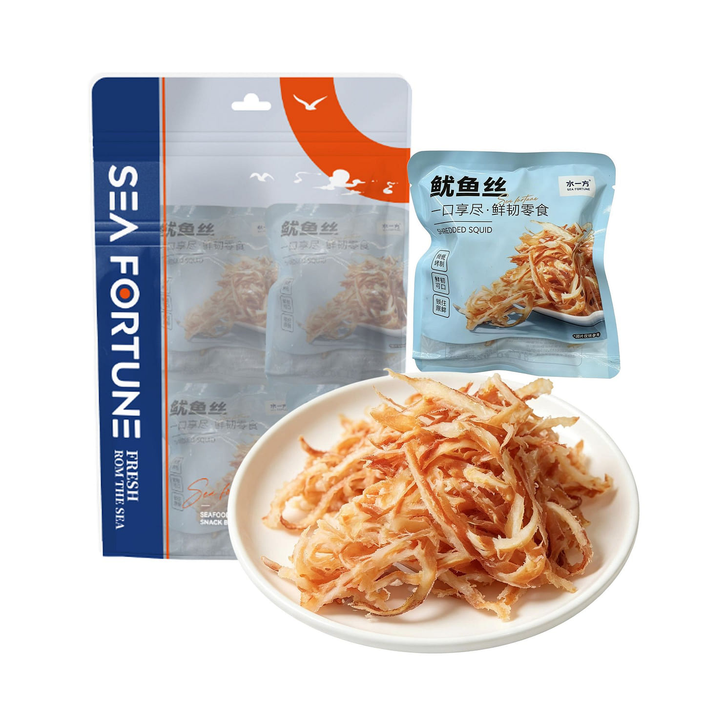 Sea Fortune Shredded Squid Snack Pack 150 g