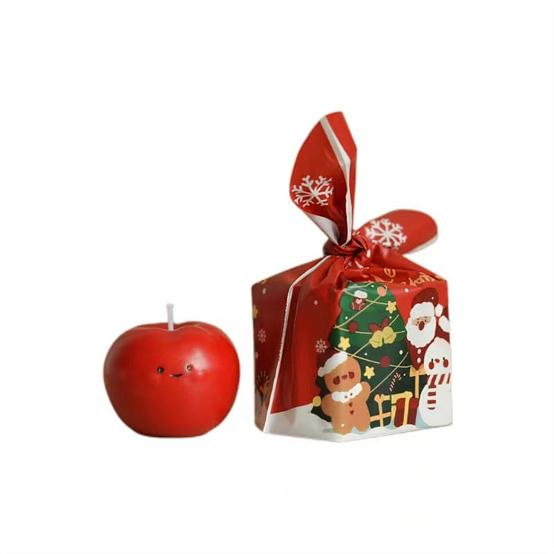 Christmas Aromatherapy Candle Fruit Simulation/Red Candle-Christmas Applle 1 อัน
