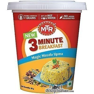MTR 3 Minute Breakfast – Instant Masala Upma in Cup, 2.82 oz cup 2.82 oz