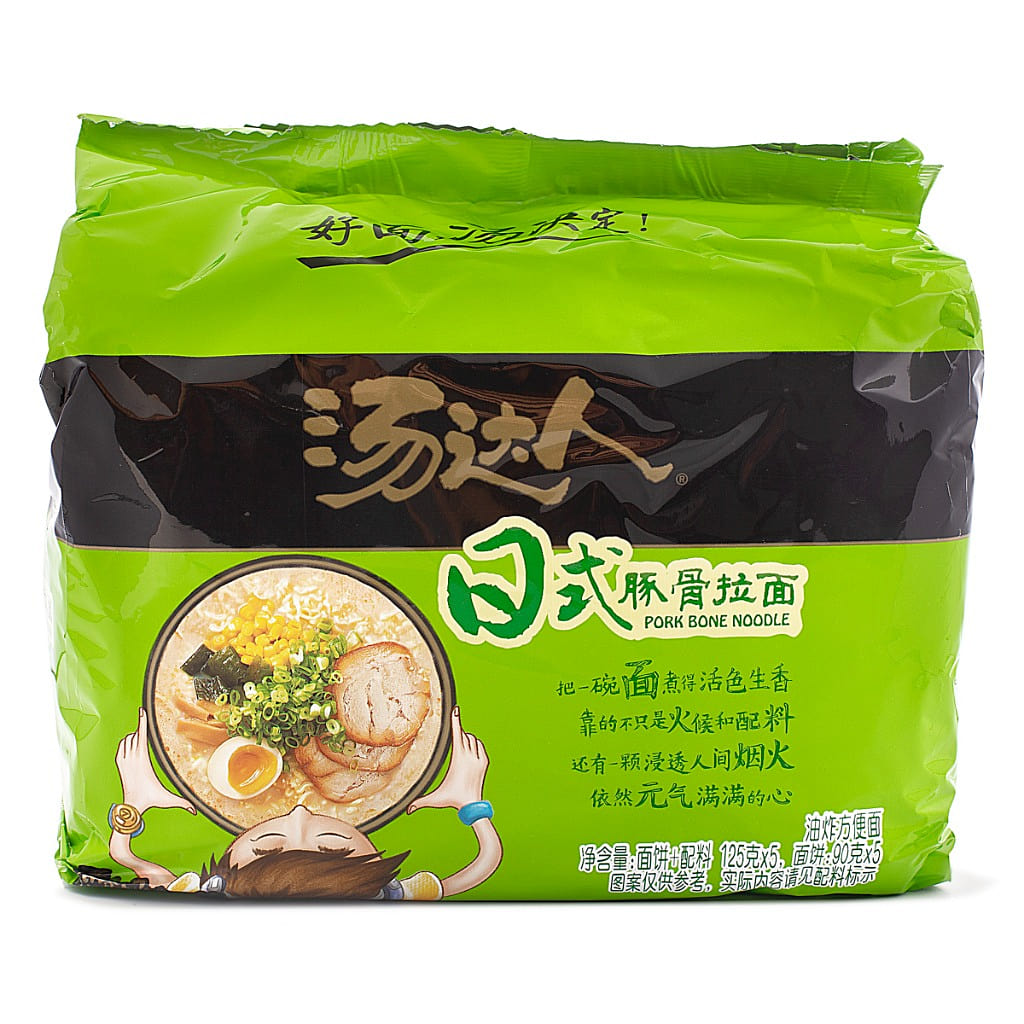 统一 汤达人日式豚骨拉面 5袋/包 625 克*6 包