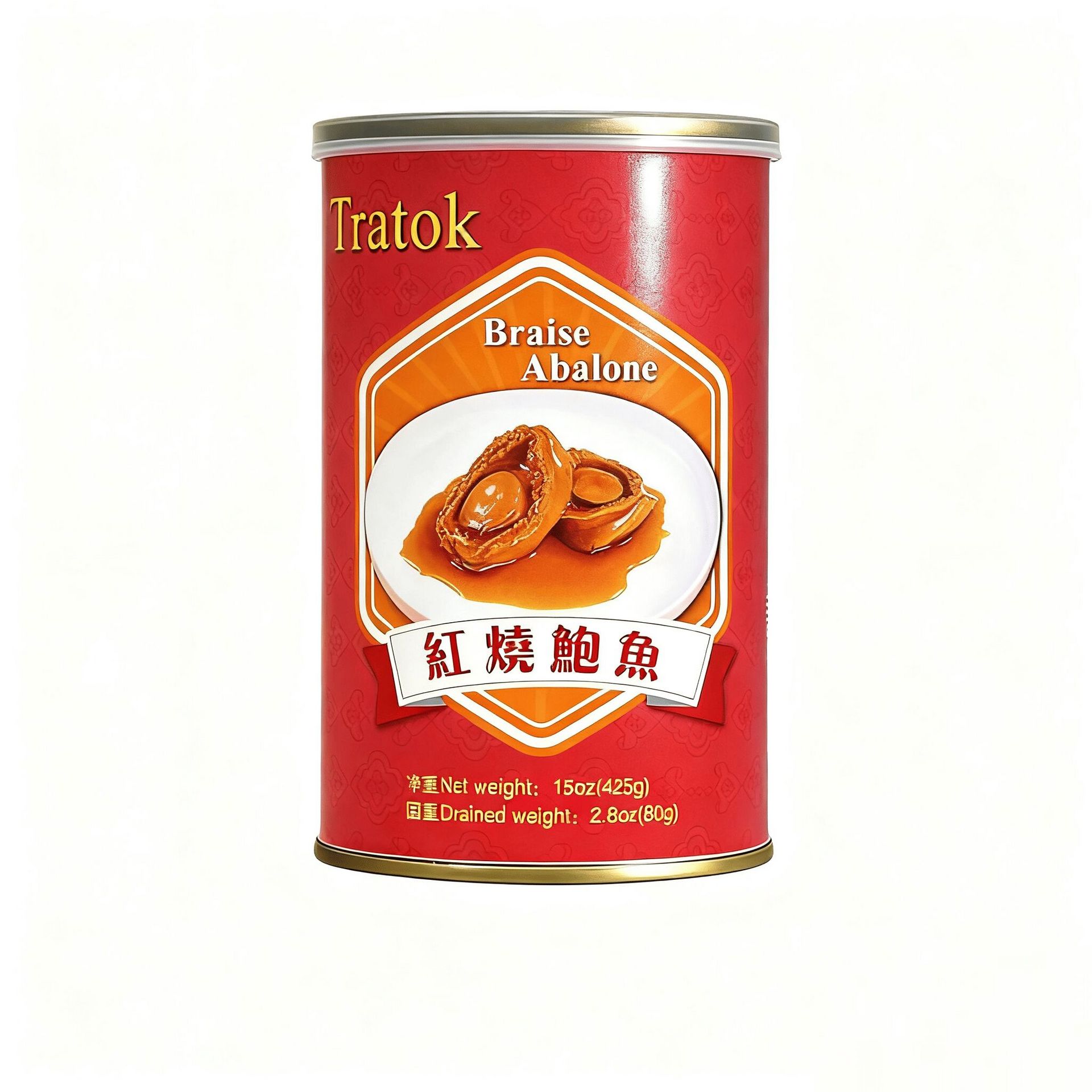 Tratok Braised Abalone Canned (3-Count) protein 15 oz