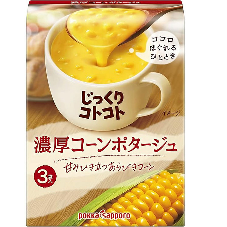 日本直邮 Poccasa Poro玉米浓汤 3袋入/