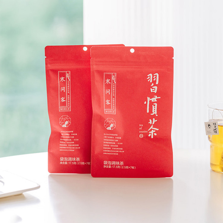茶颜悦色 寒间客 梅花香红茶 7枚