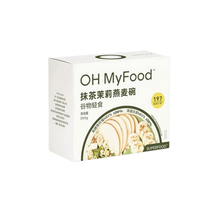 哦唛福 抹茶茉莉燕麦碗 高蛋白质 高膳食纤维