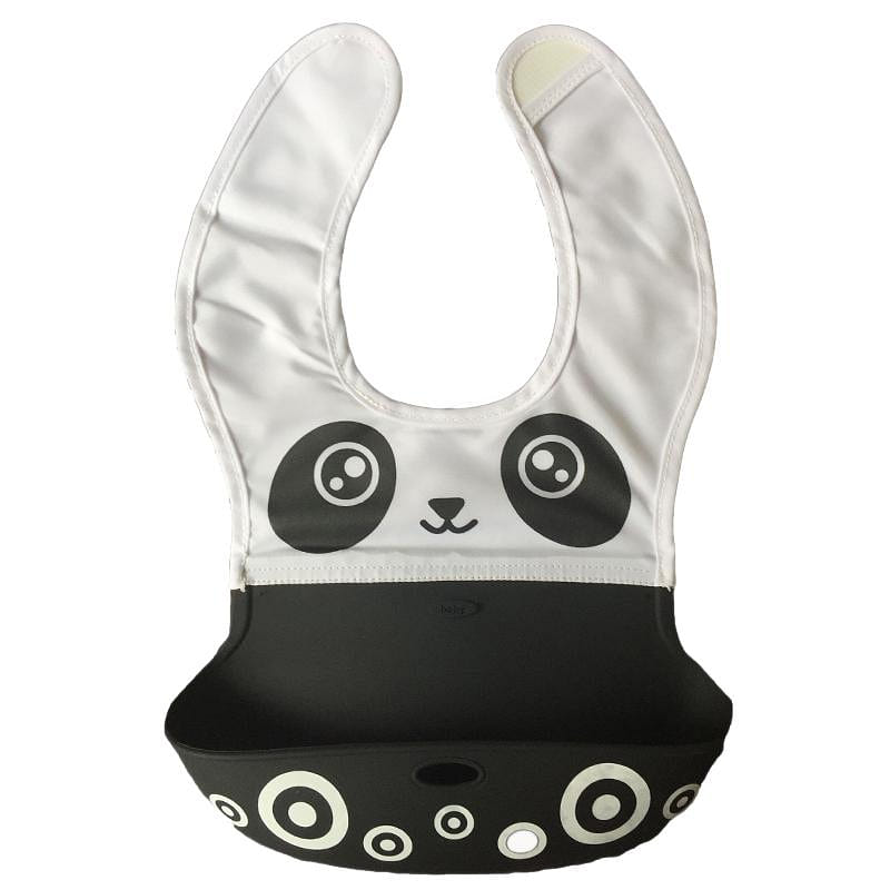 Nectar Baby Cloth and Silicone Bib-panda 1 each