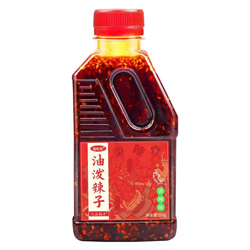 正宗四川红油辣椒酱熟油辣椒香辣酱辣油拌面凉拌菜 200 克