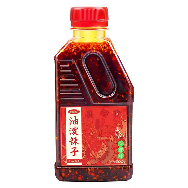 正宗四川红油辣椒酱熟油辣椒香辣酱辣油拌面凉拌菜 200 克