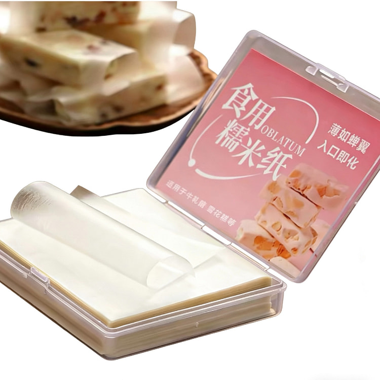 十色生活 可食用糯米纸牛轧糖葫芦糖衣500张 1盒 65 克