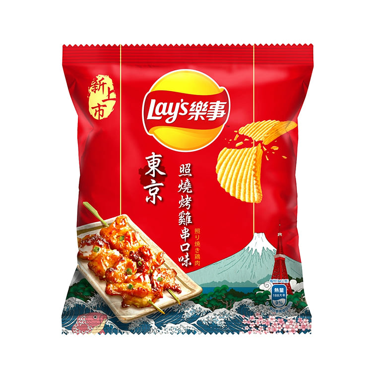 台湾乐事 薯片(东京照烧烤鸡串味) 34 克