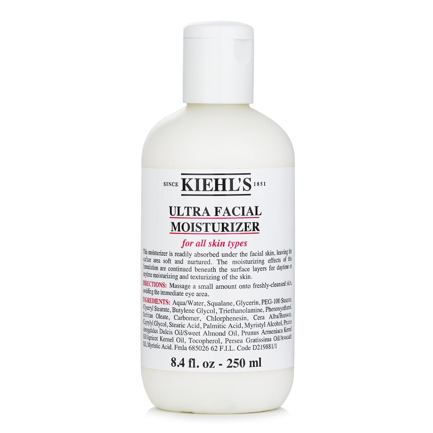Kiehl’s Ultra Facial Moisturizer – For All Skin Types 250 ml